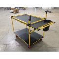 Factory direct price industrial lean pipe trolley cart/Material trolley